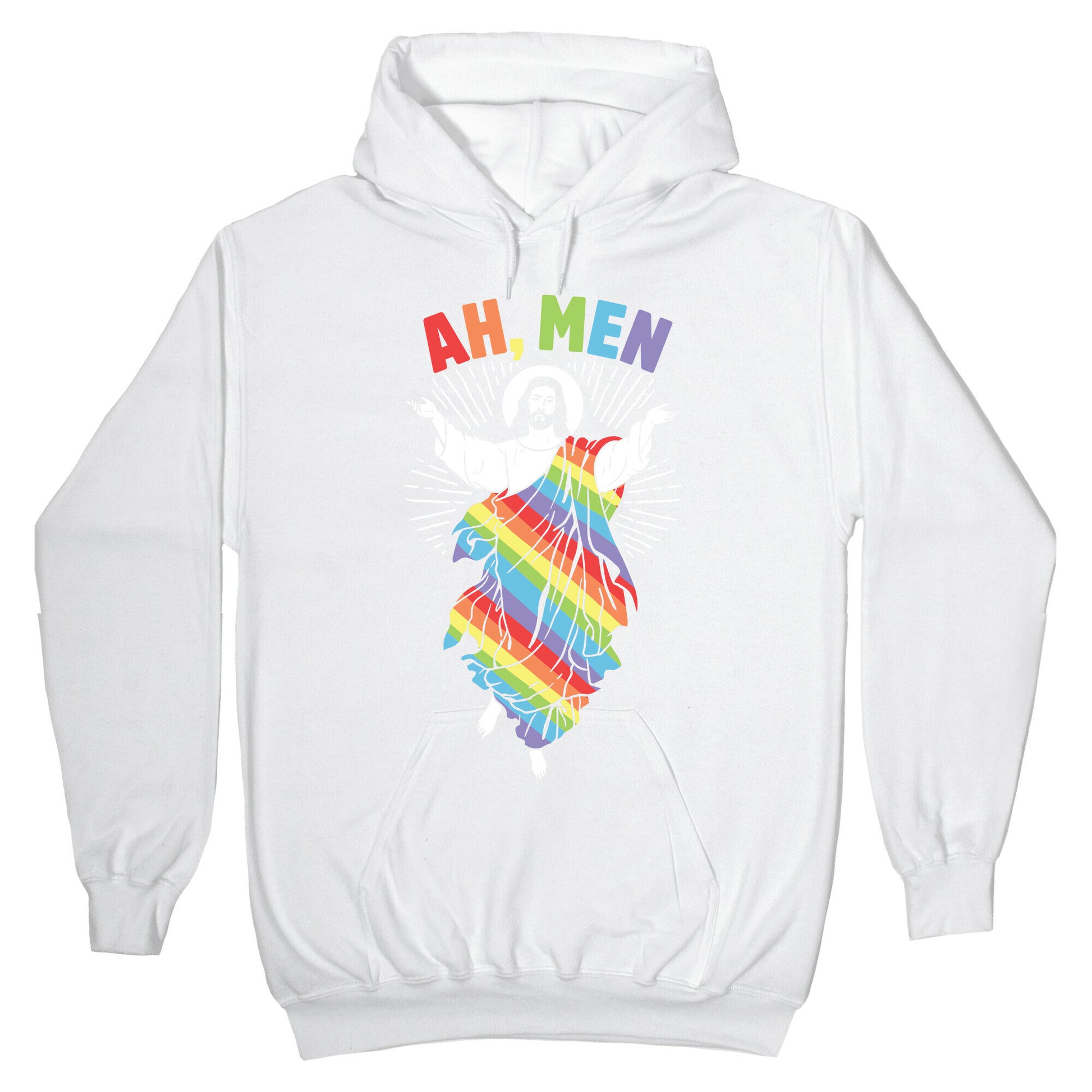 Ah, Men Gay jesus Hoodie