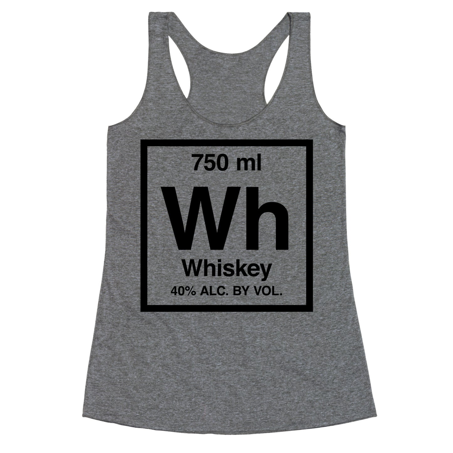 Whiskey Element (Periodic Alcohol) Racerback Tank