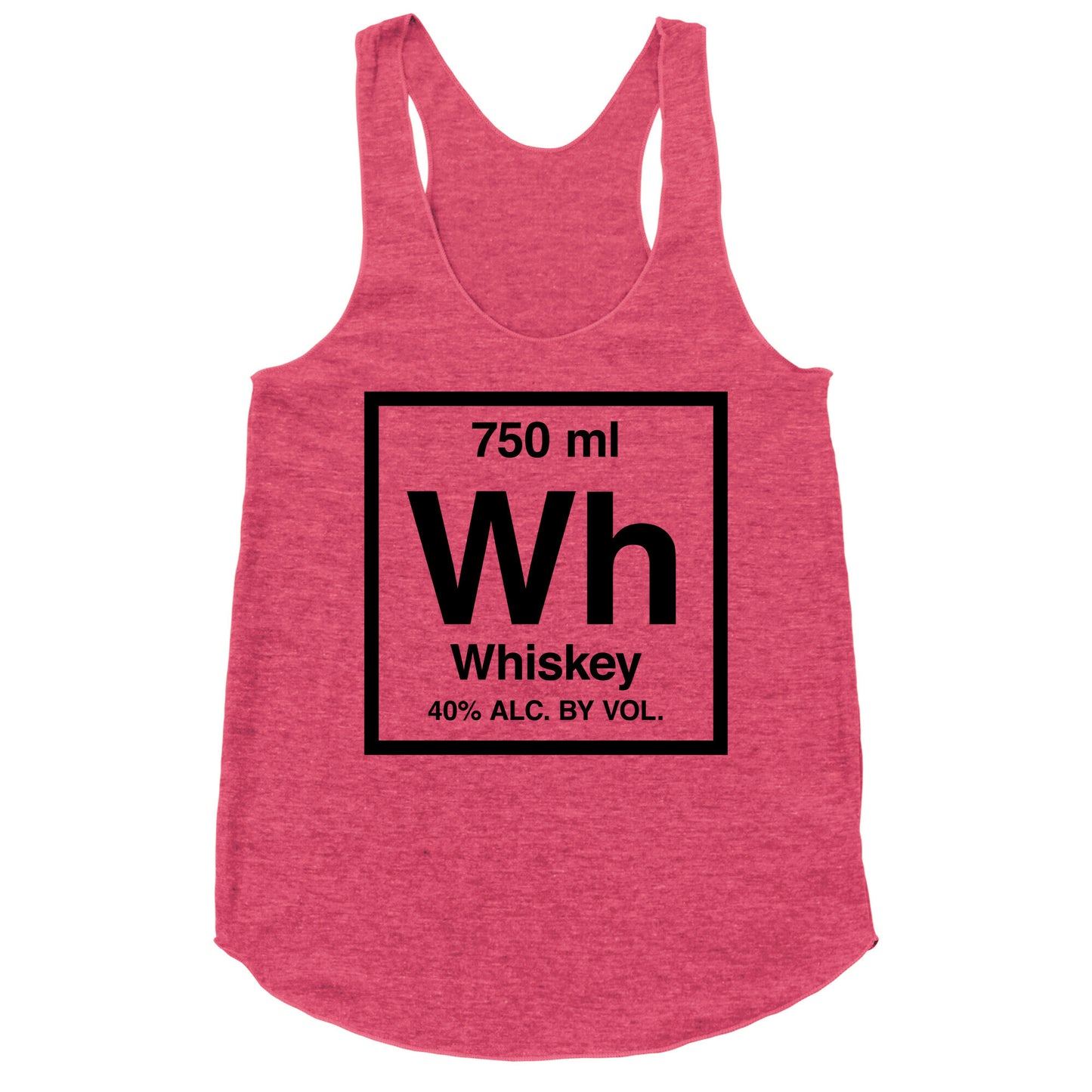 Whiskey Element (Periodic Alcohol) Racerback Tank