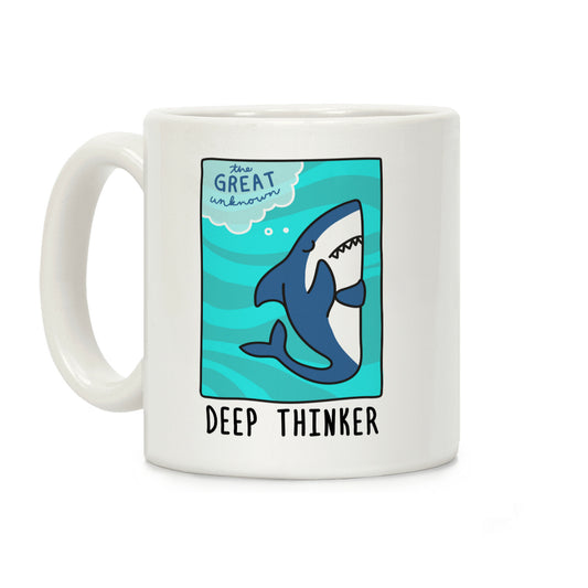 Deep Thinker Shark Coffee Mug