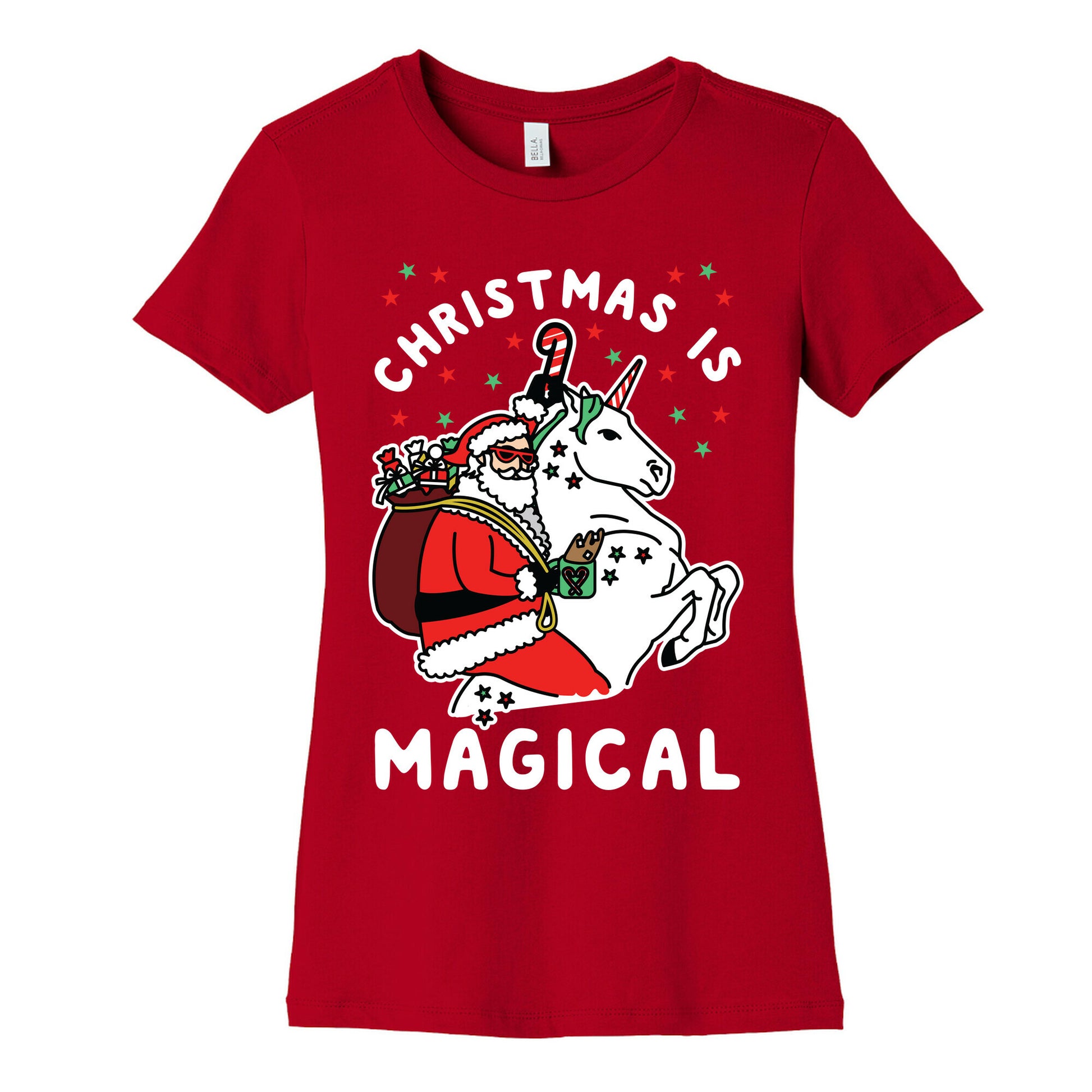 Christmas Is Magical White Women's Cotton Tee