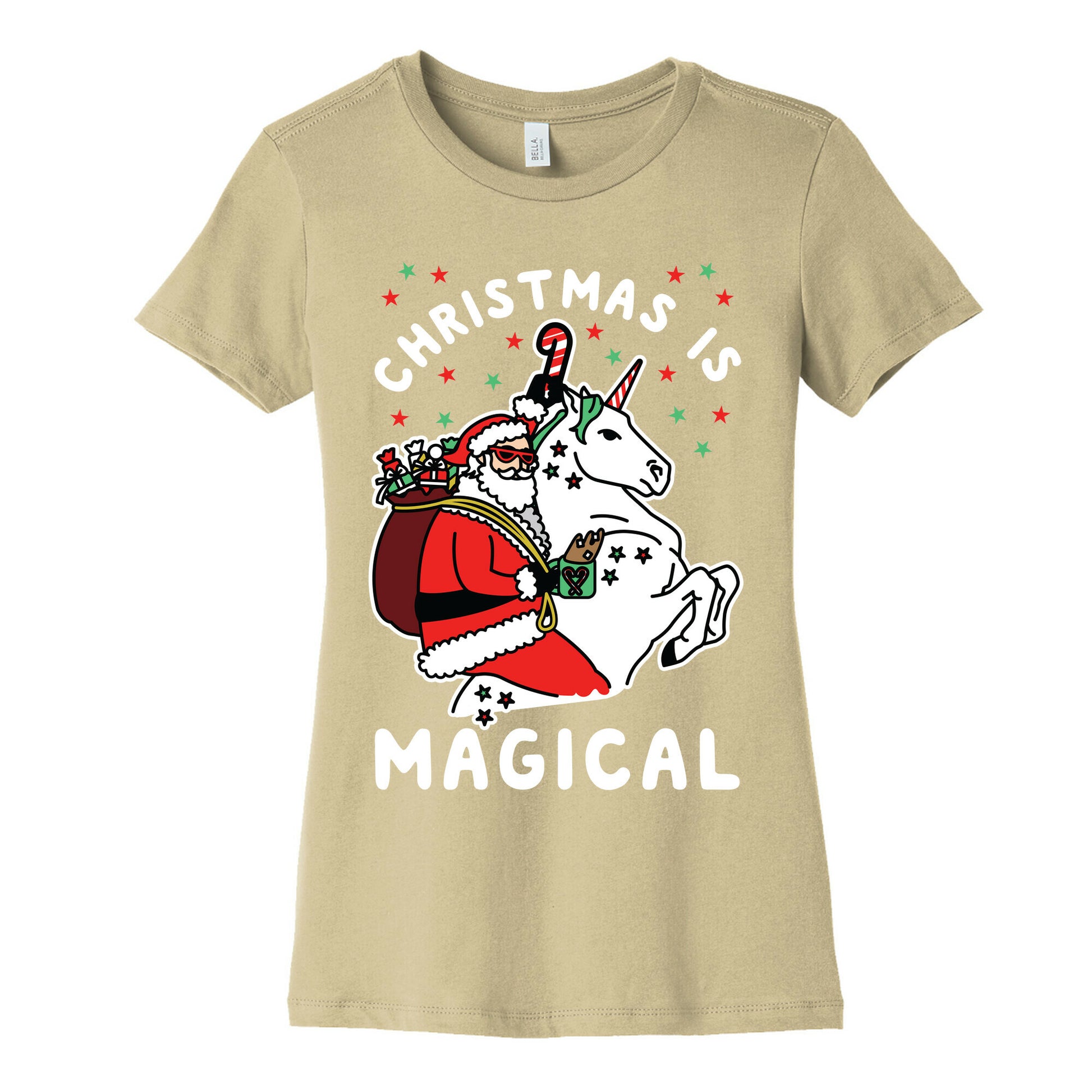 Christmas Is Magical White Women's Cotton Tee