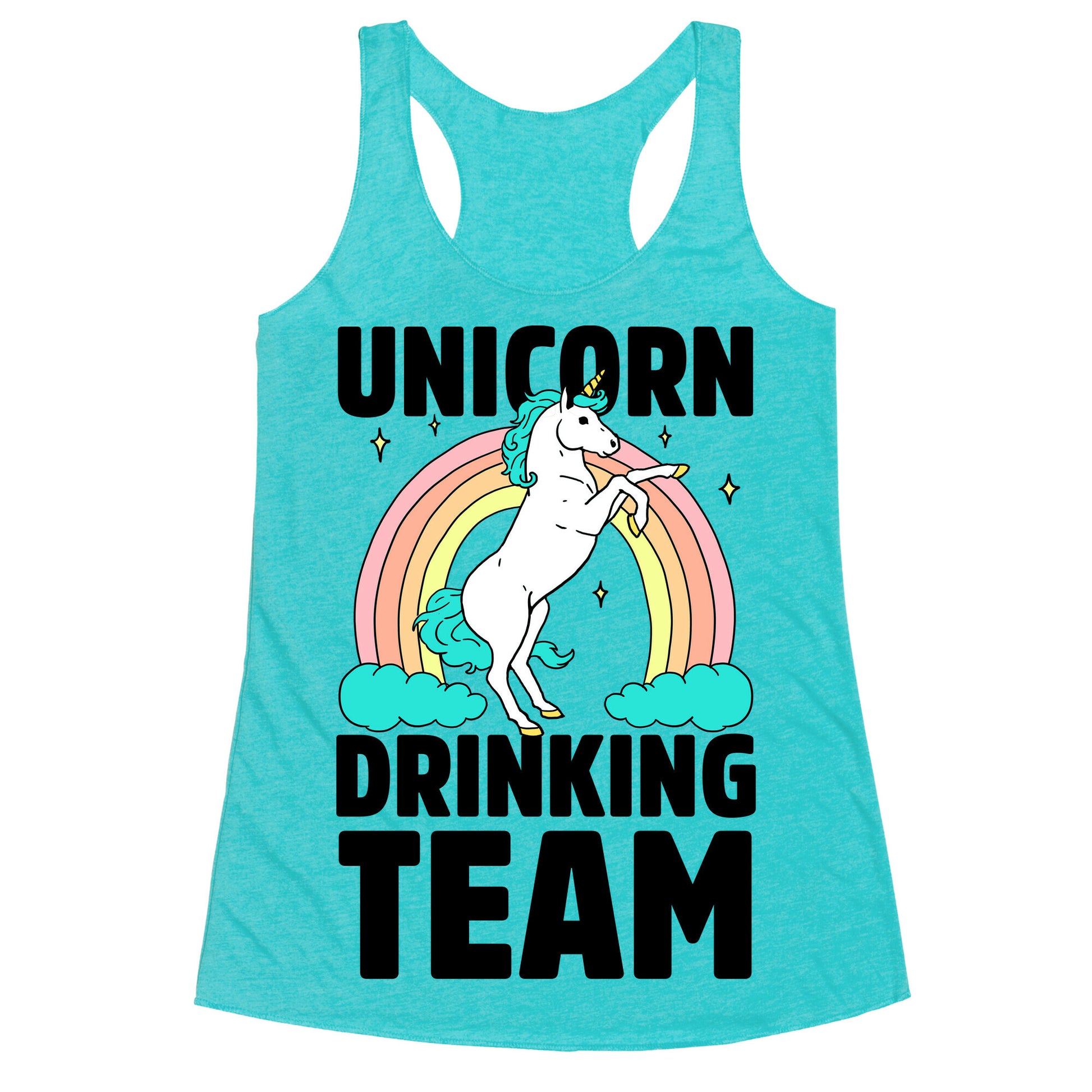 Unicorn Drinking Team Racerback Tank
