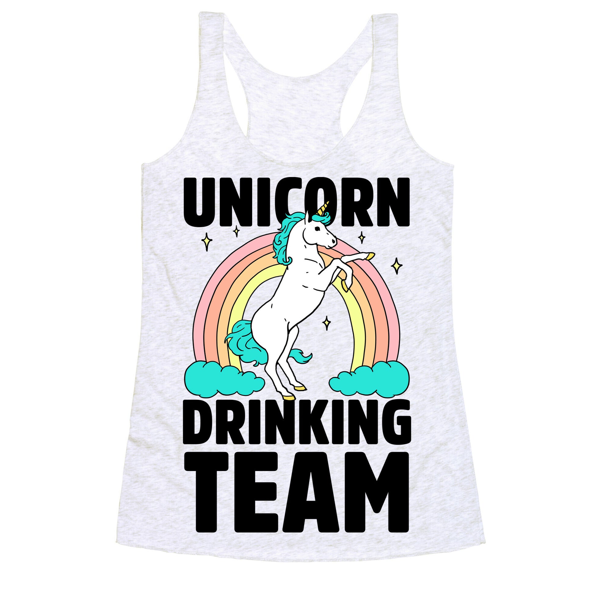 Unicorn Drinking Team Racerback Tank