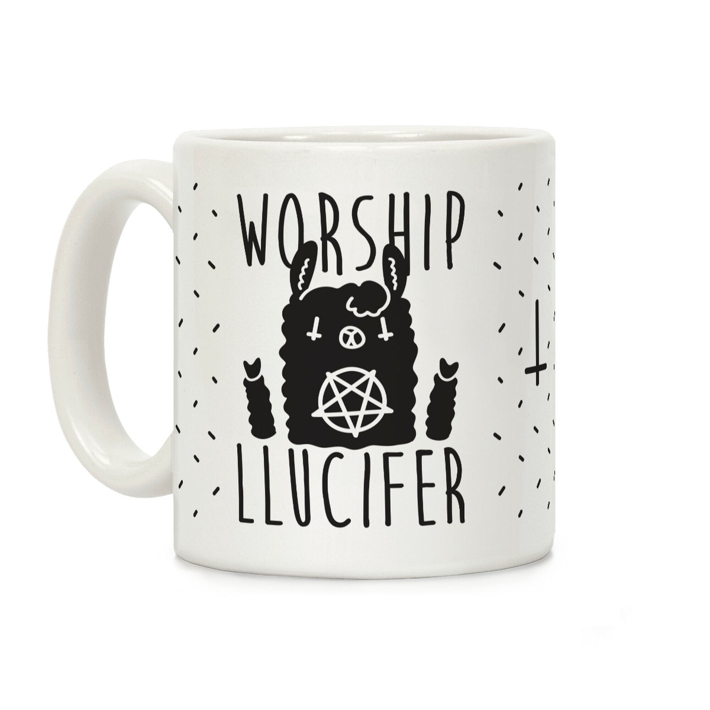 Worship Llucifer Llama Coffee Mug