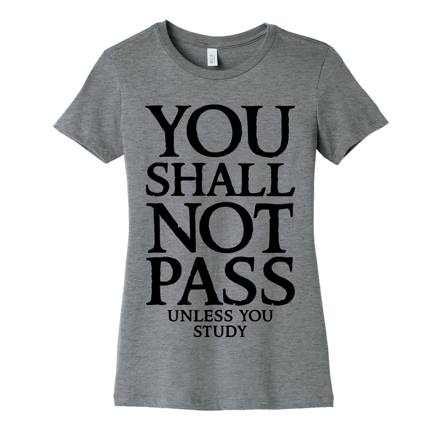 You Shall Not Pass (Unless You Study) Women's Cotton Tee
