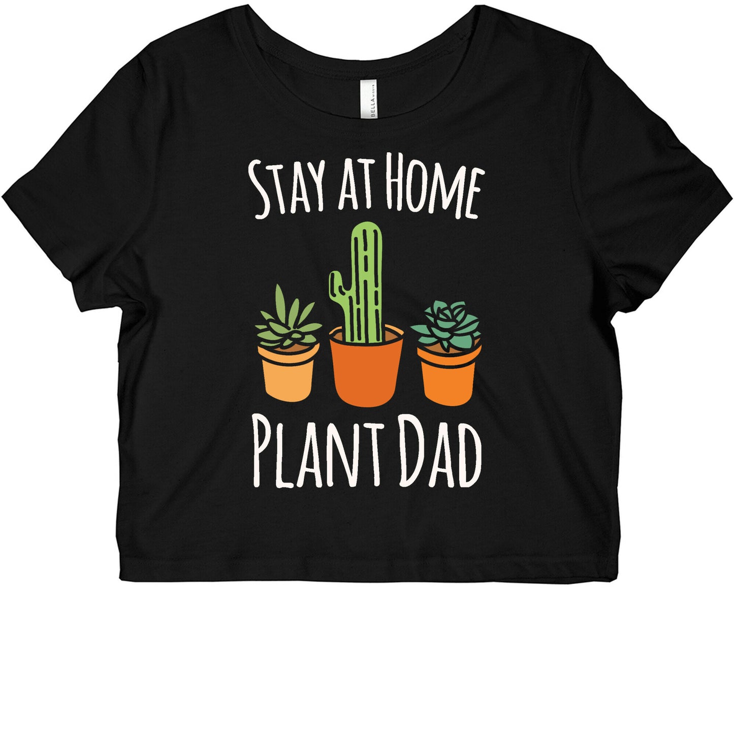 Stay At Home Plant Dad White Print Graphic Baby Tee