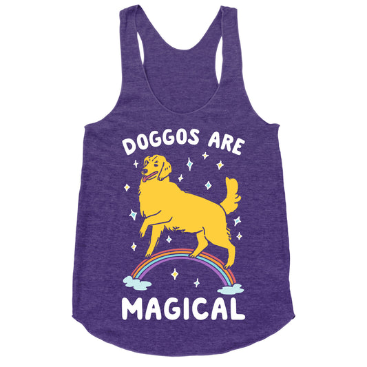 Doggos Are Magical Racerback Tank