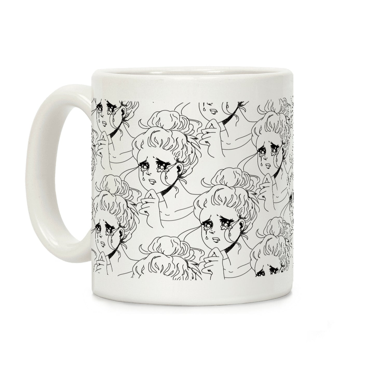 Crying Manga Girl Coffee Mug