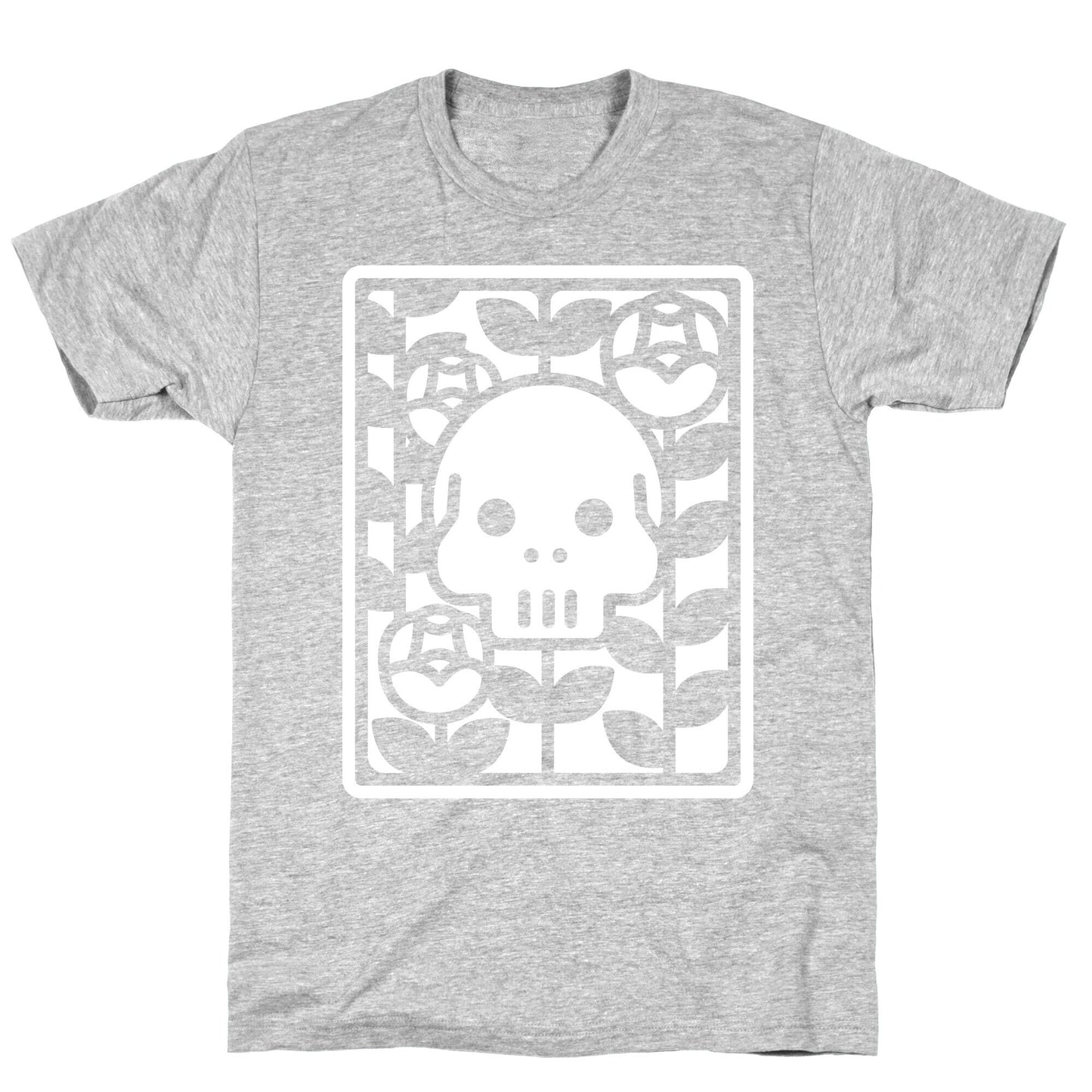 Flower Skull White T-Shirt