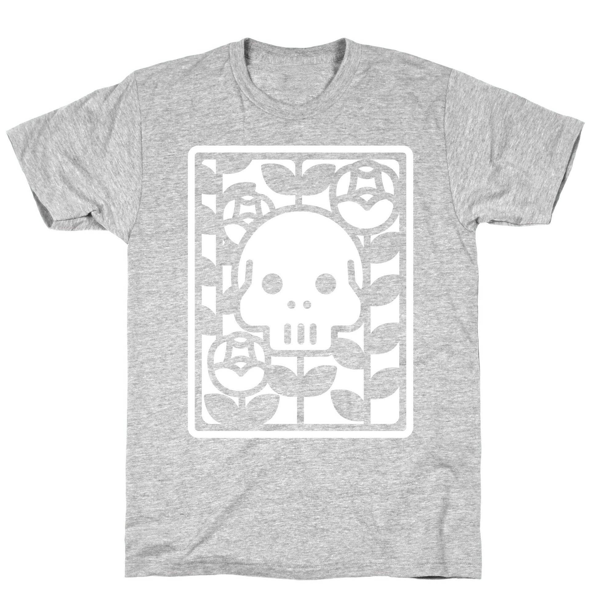 Flower Skull White T-Shirt