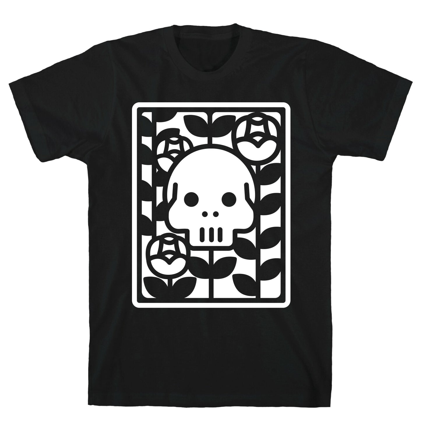 Flower Skull White T-Shirt