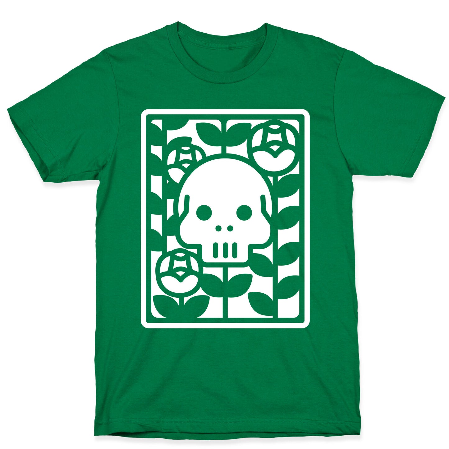 Flower Skull White T-Shirt