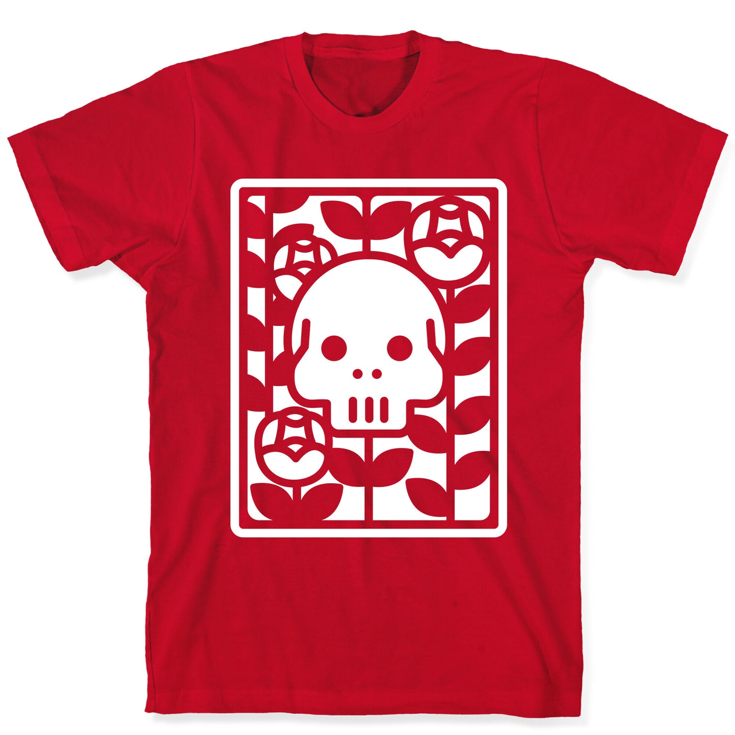 Flower Skull White T-Shirt