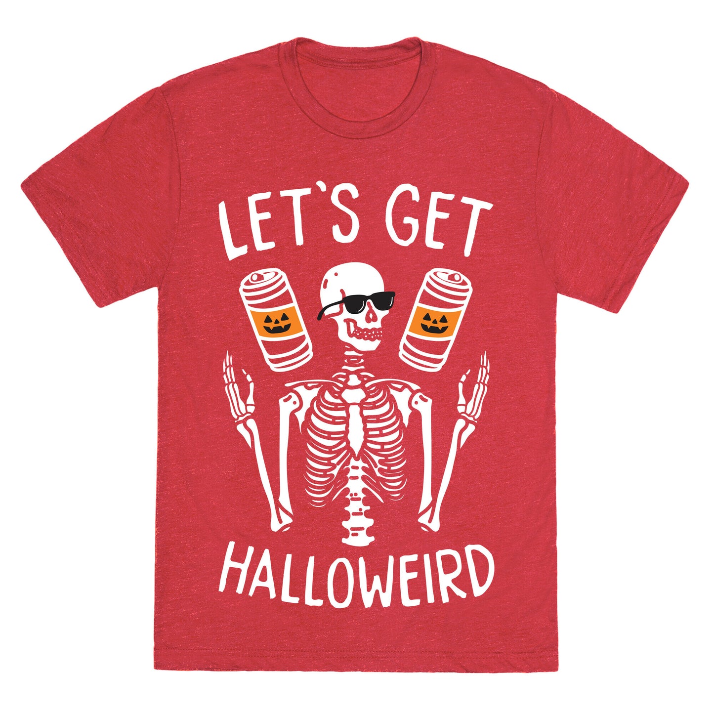 Let's Get Halloweird (White) Unisex Triblend Tee