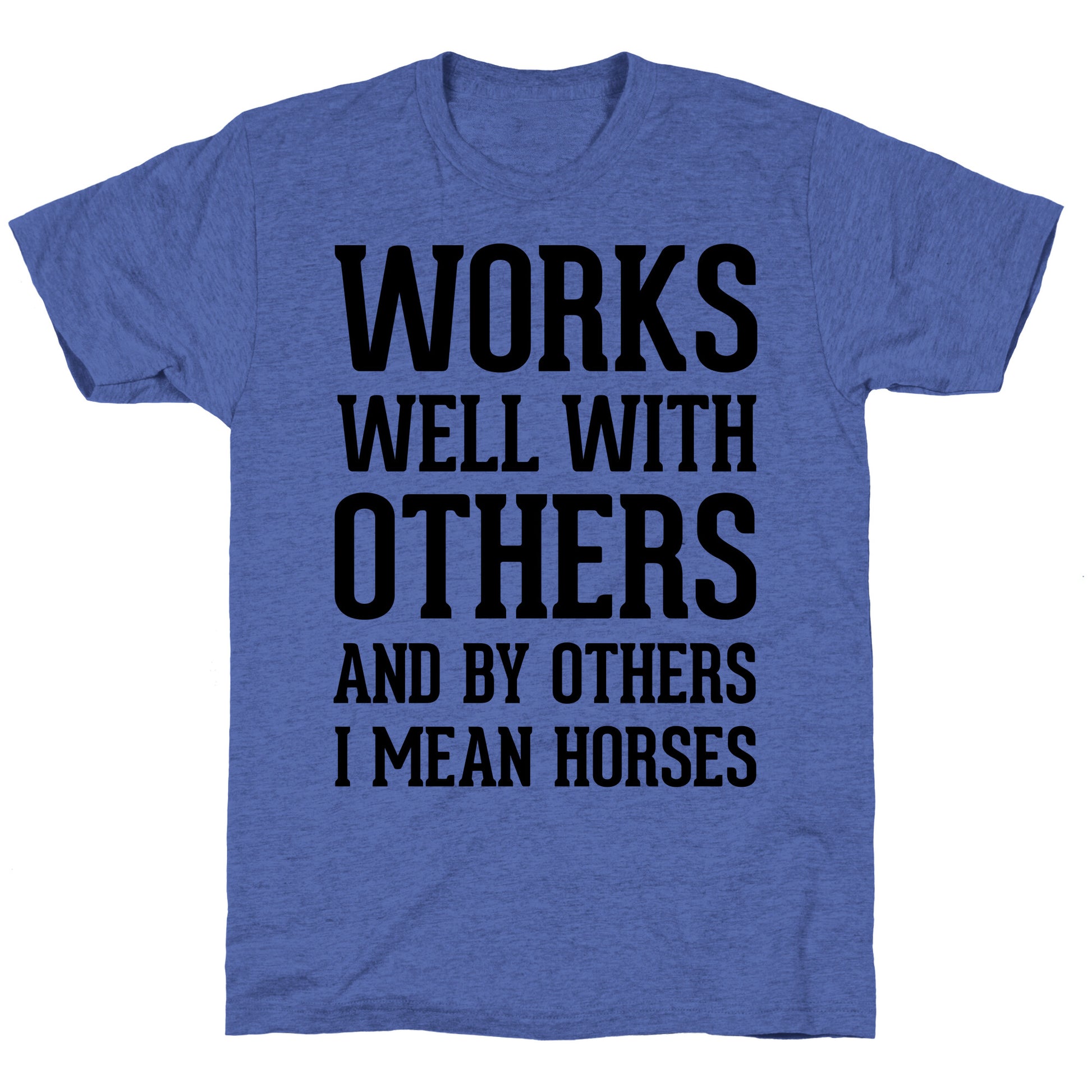 By Others I Mean Horses Unisex Triblend Tee