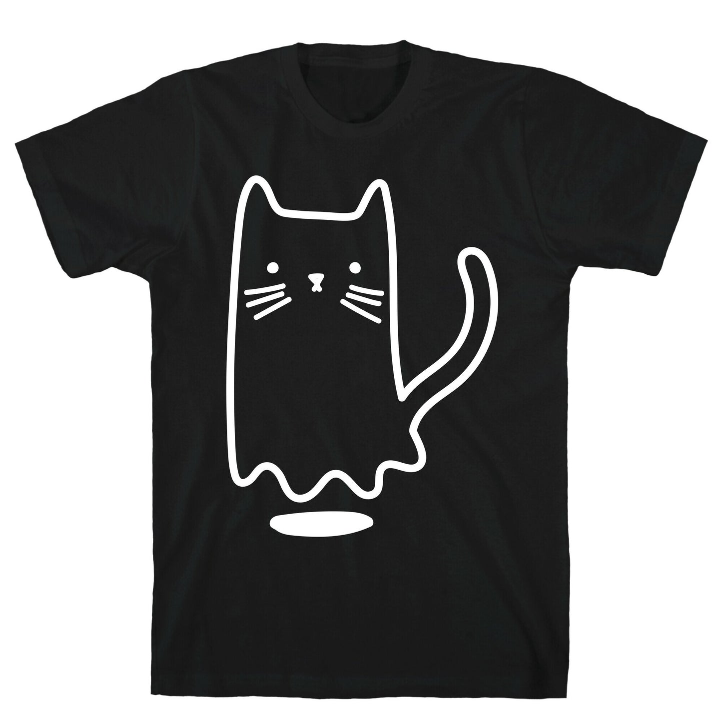 Ghost Cat (White) T-Shirt