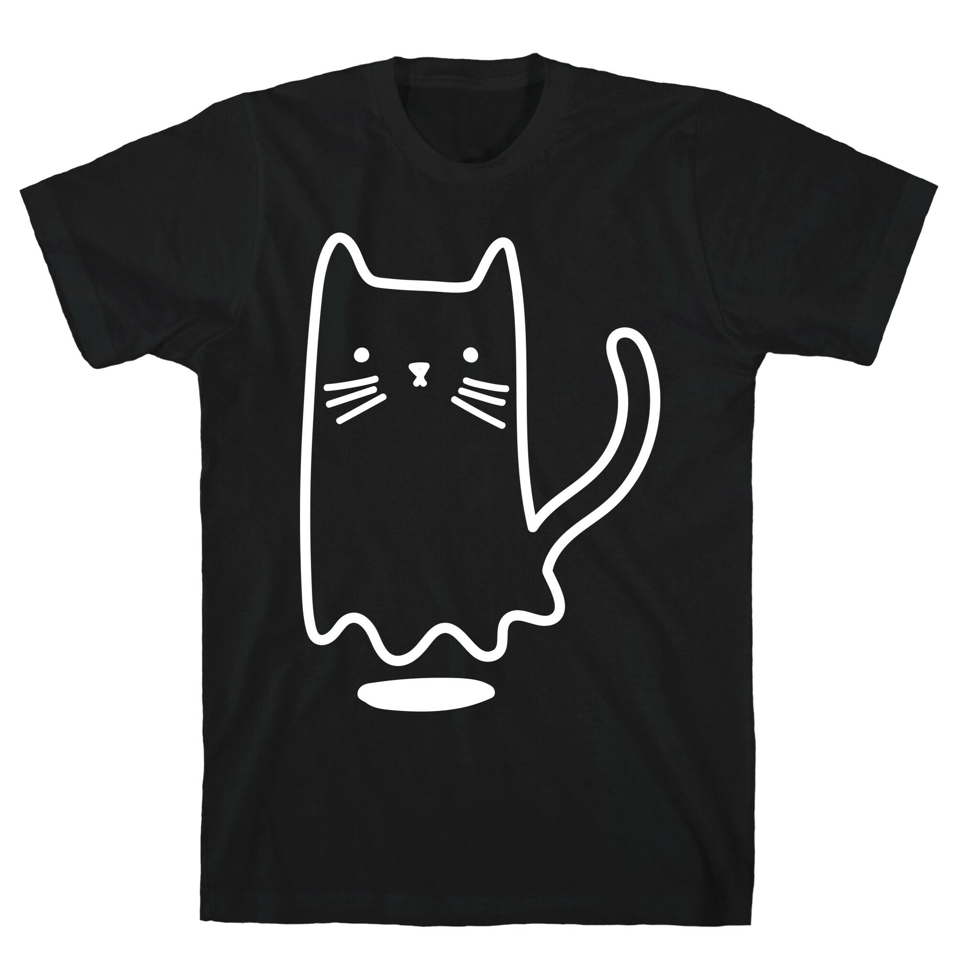 Ghost Cat (White) T-Shirt
