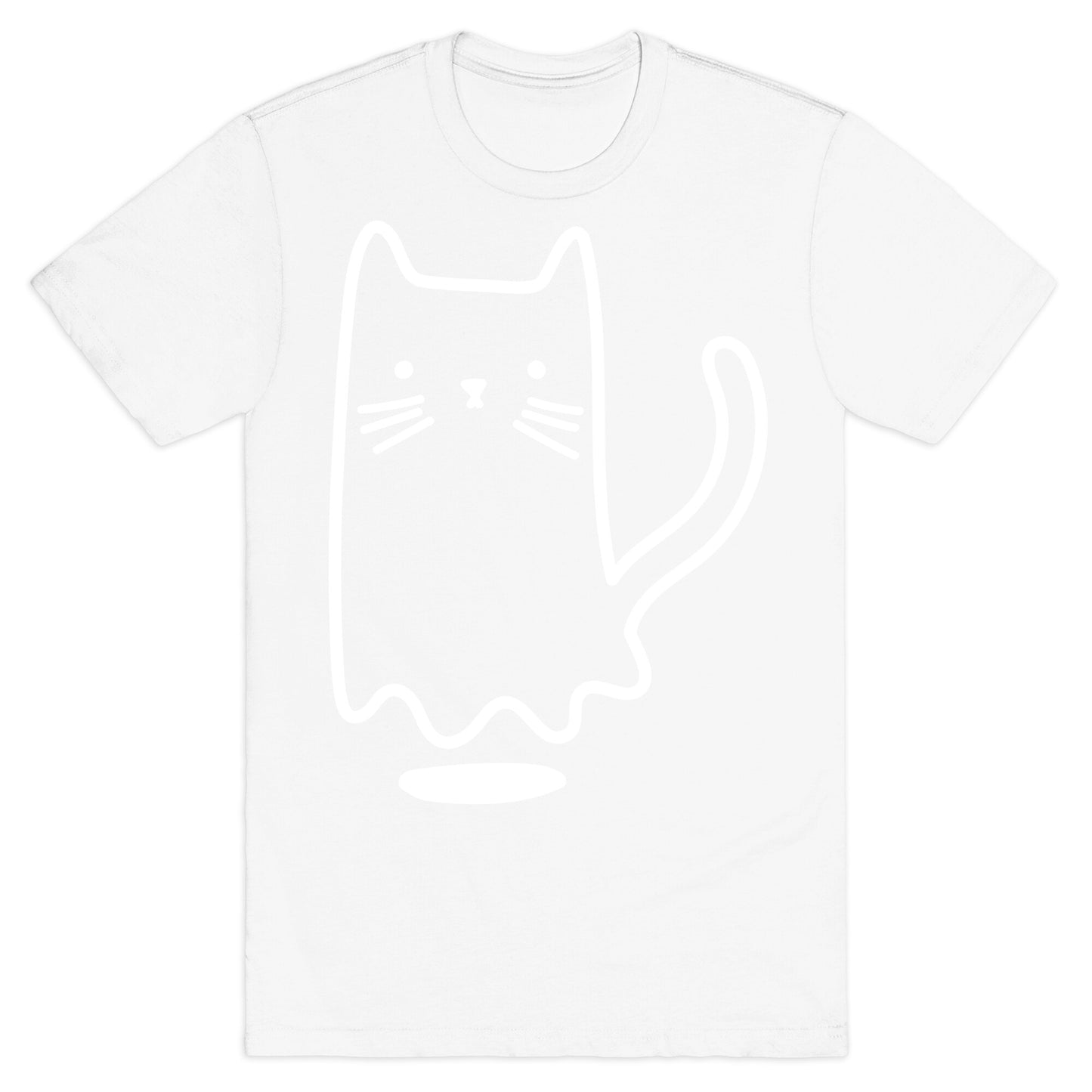 Ghost Cat (White) T-Shirt