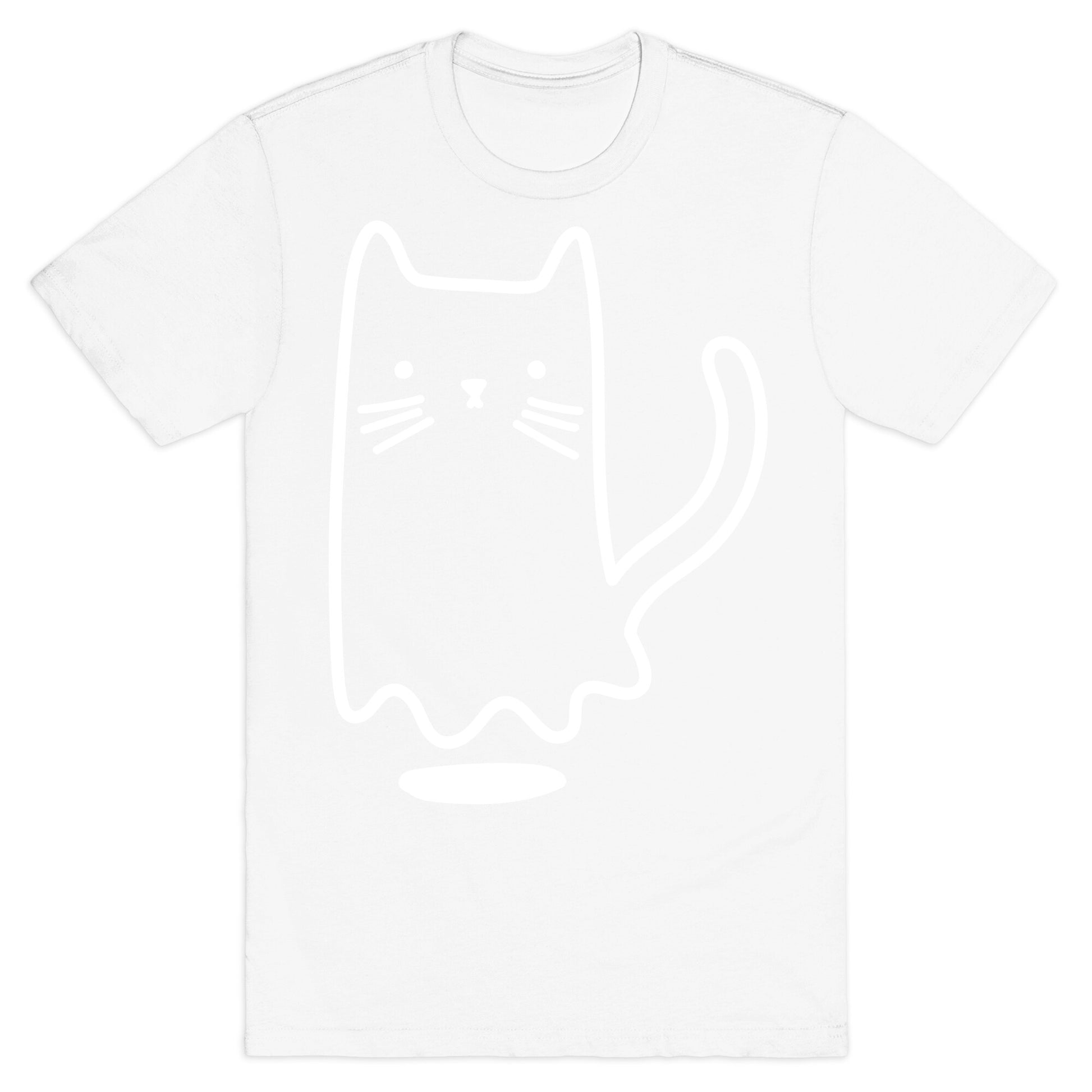 Ghost Cat (White) T-Shirt