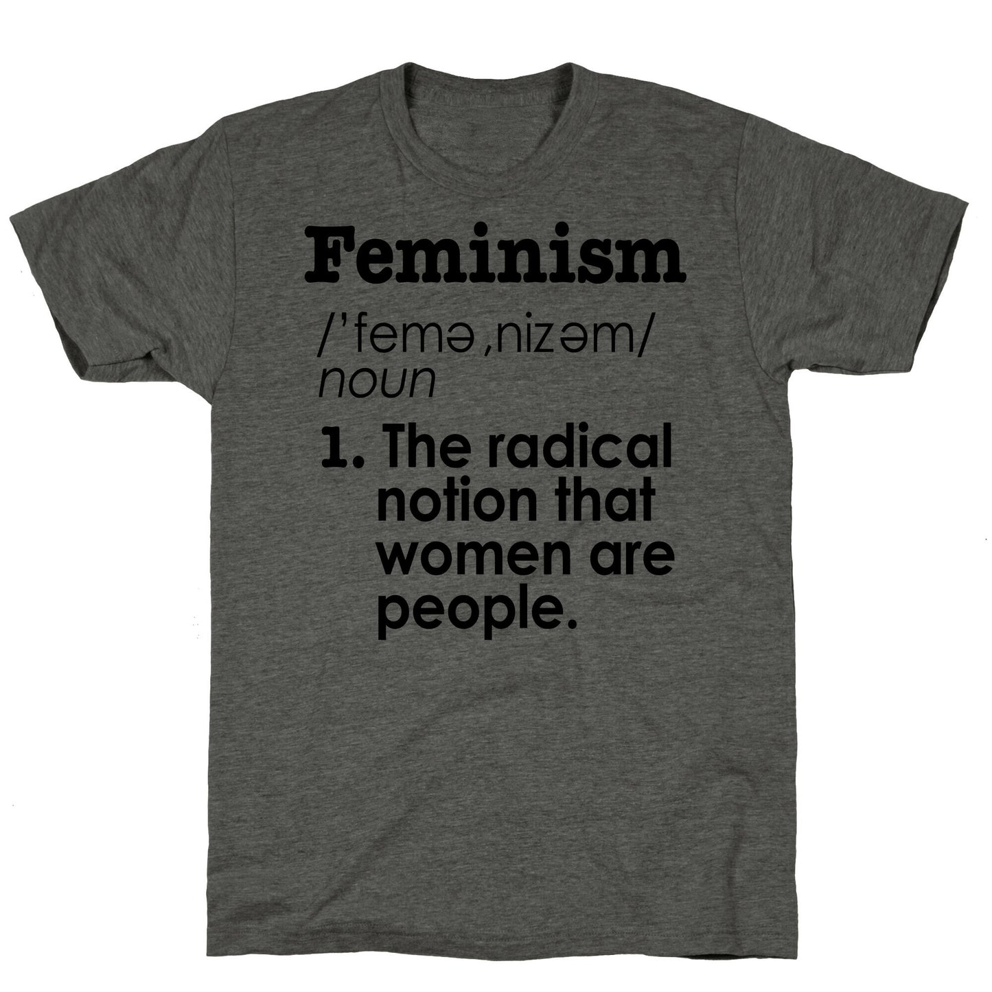 Feminism Definition Unisex Triblend Tee