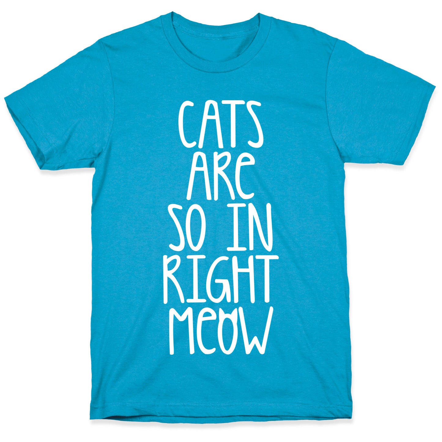 Cats Are So In Right Meow Unisex Triblend Tee