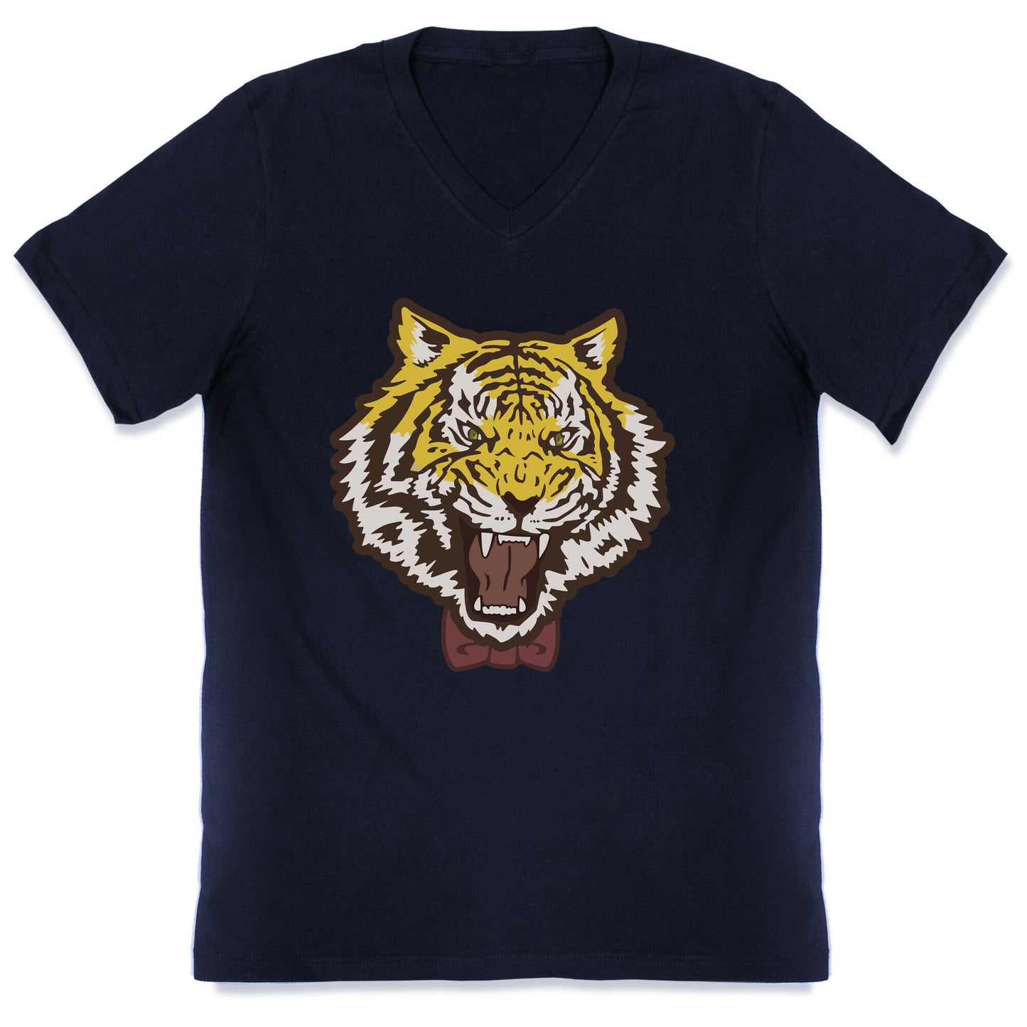 Tiger in a Bow Tie V-Neck