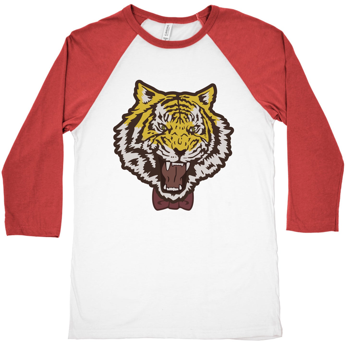 Tiger in a Bow Tie Baseball Tee