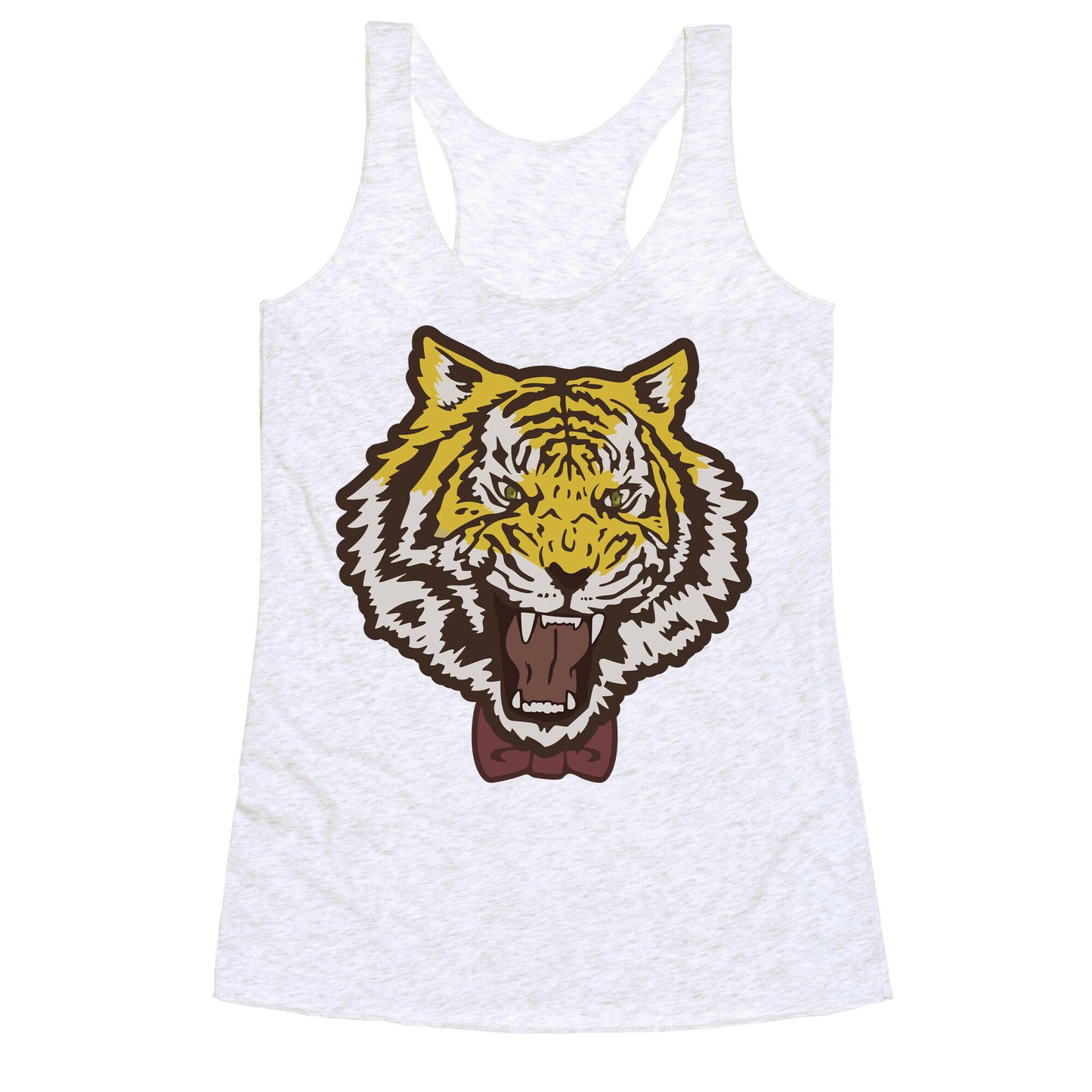 Tiger in a Bow Tie Racerback Tank