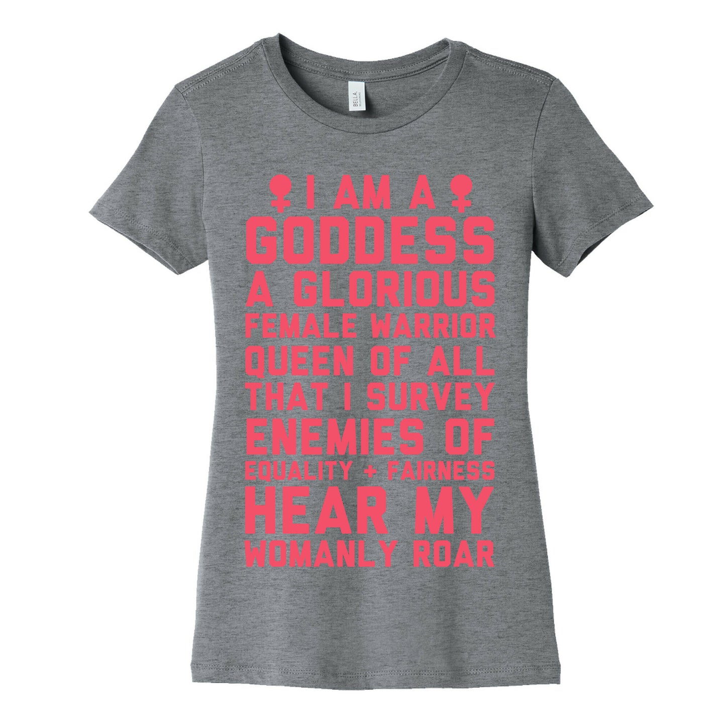 I Am A Goddess A Glorious Female Warrior Women's Cotton Tee