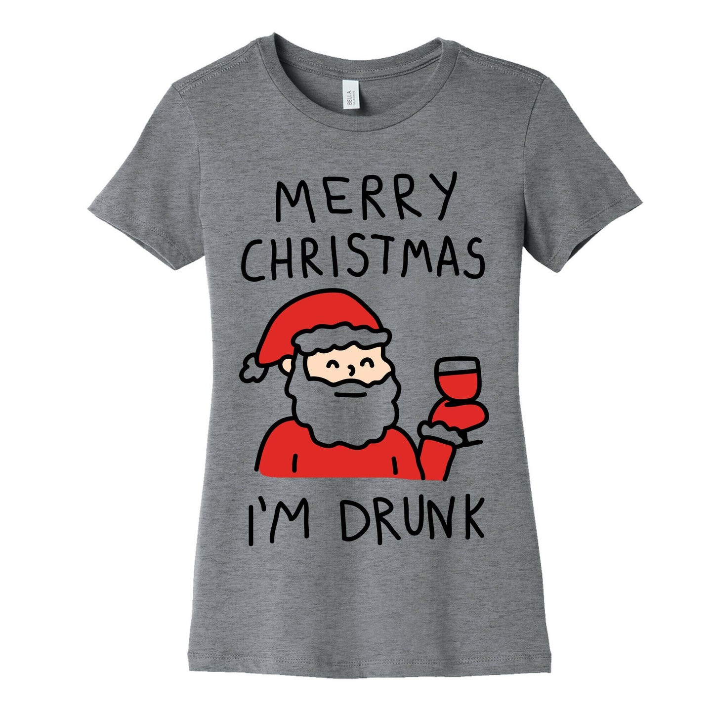 Merry Christmas I'm Drunk Women's Cotton Tee
