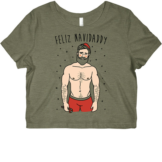 Feliz Navidaddy Parody Graphic Baby Tee