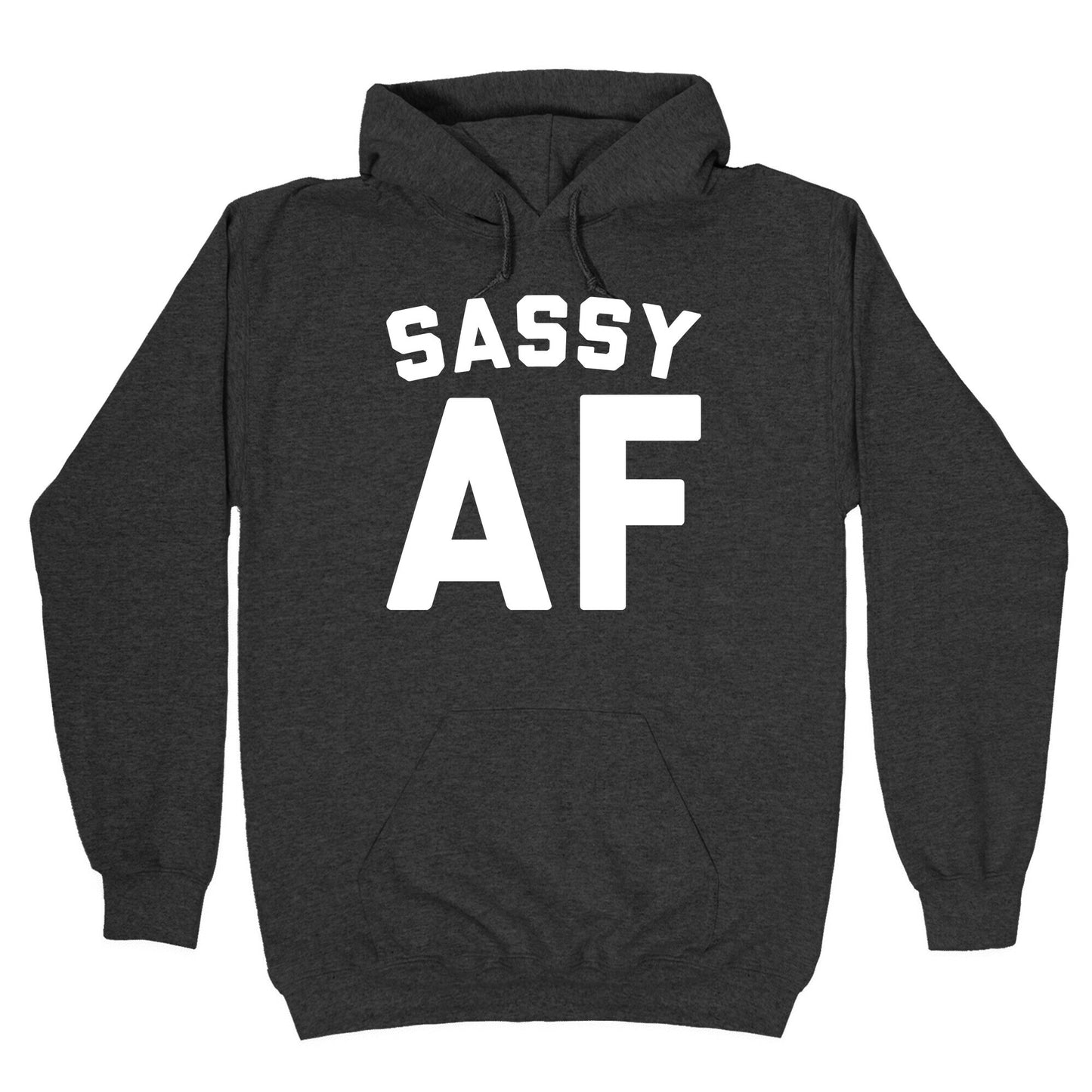 Sassy Af White Print Hoodie
