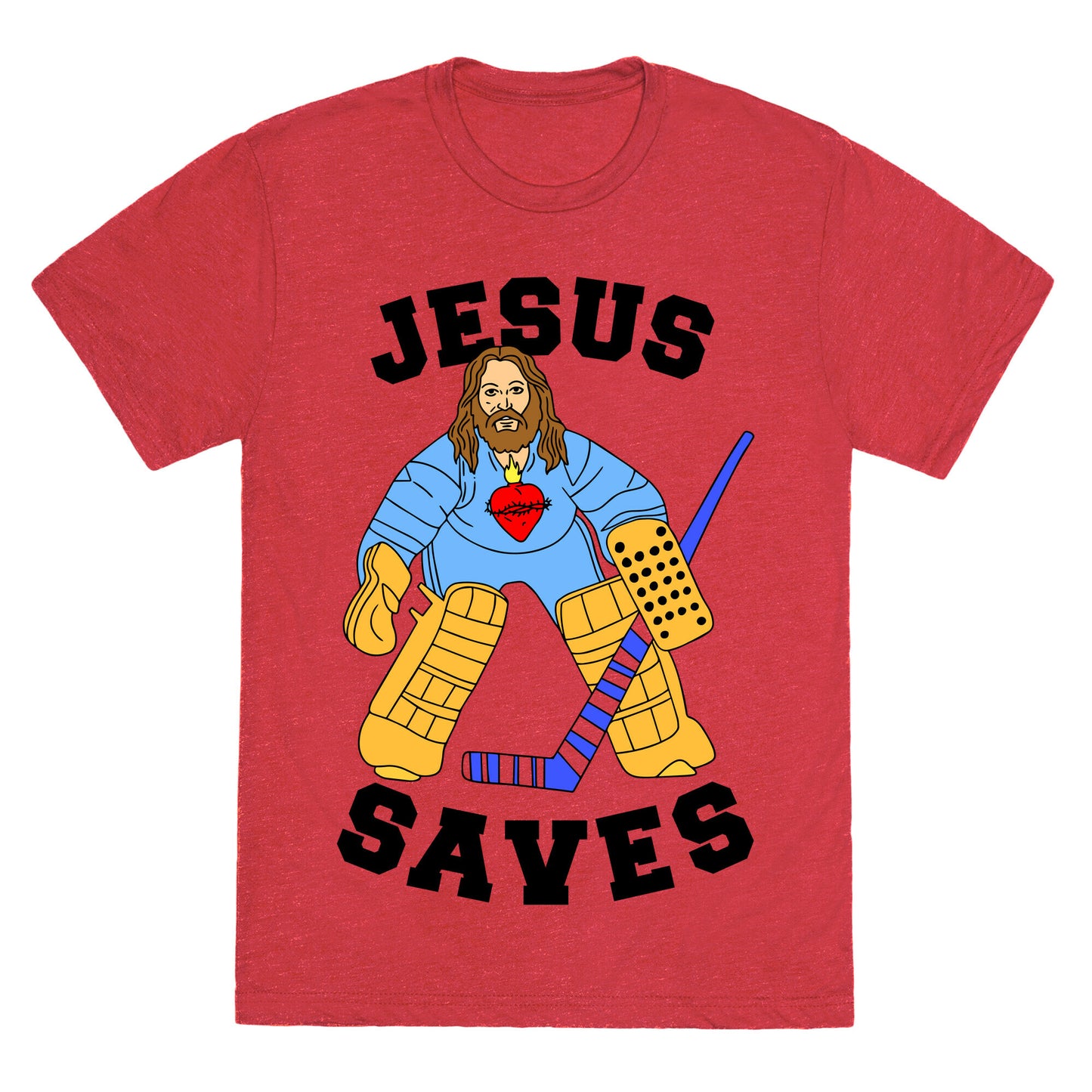 Jesus Saves (Hockey Edition) Unisex Triblend Tee
