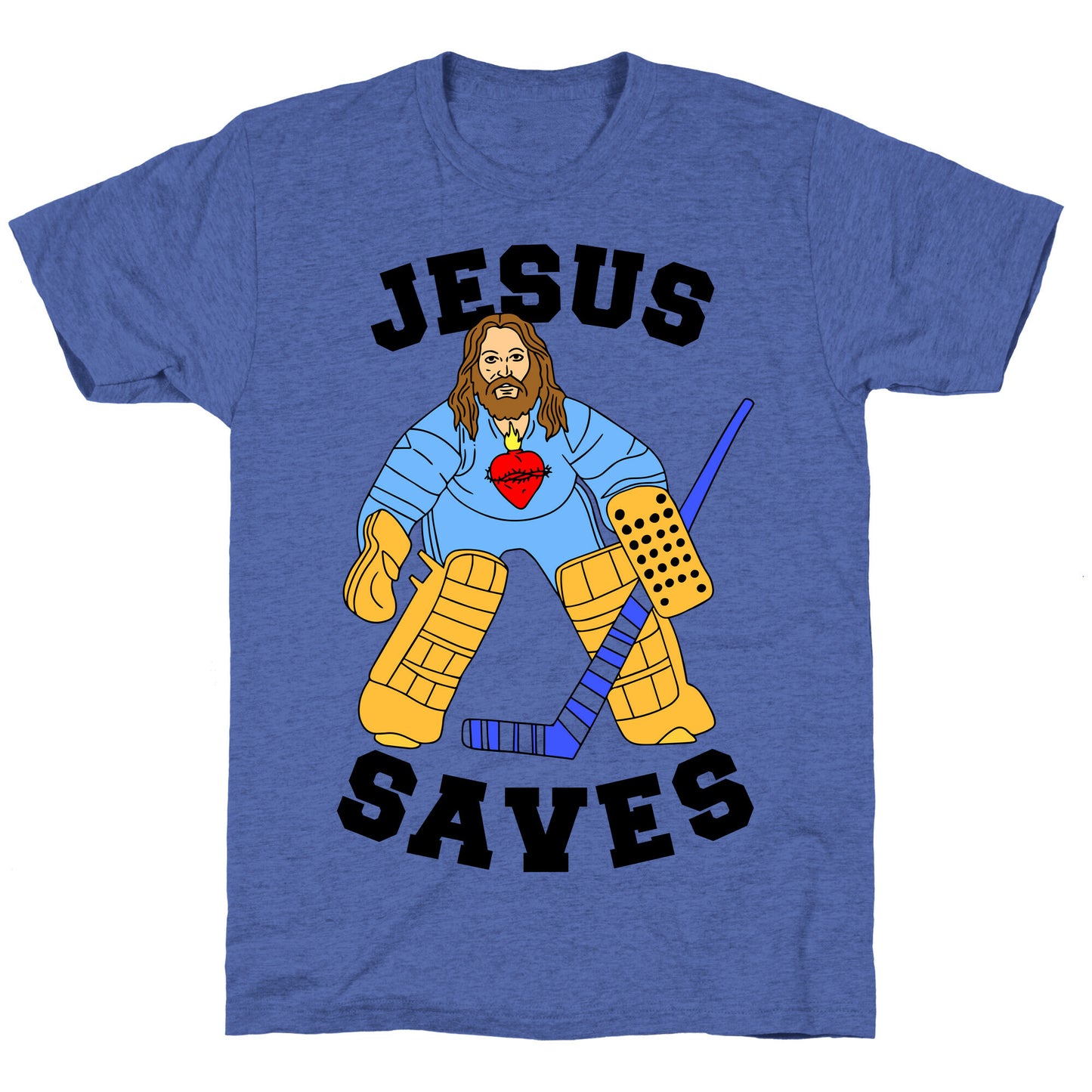 Jesus Saves (Hockey Edition) Unisex Triblend Tee