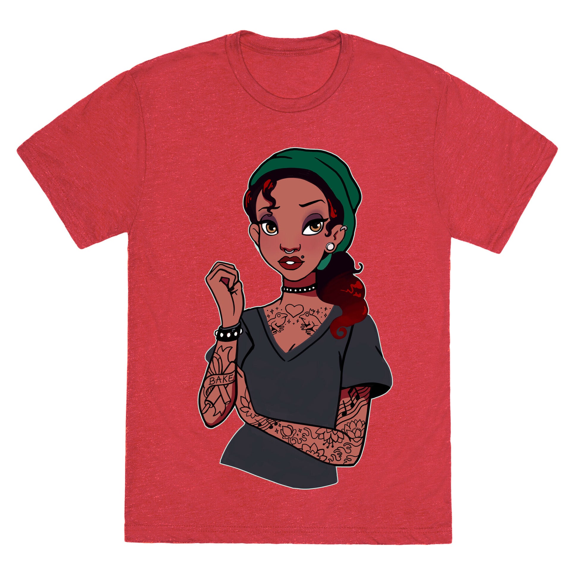 Punk Princess Tiana Parody Unisex Triblend Tee