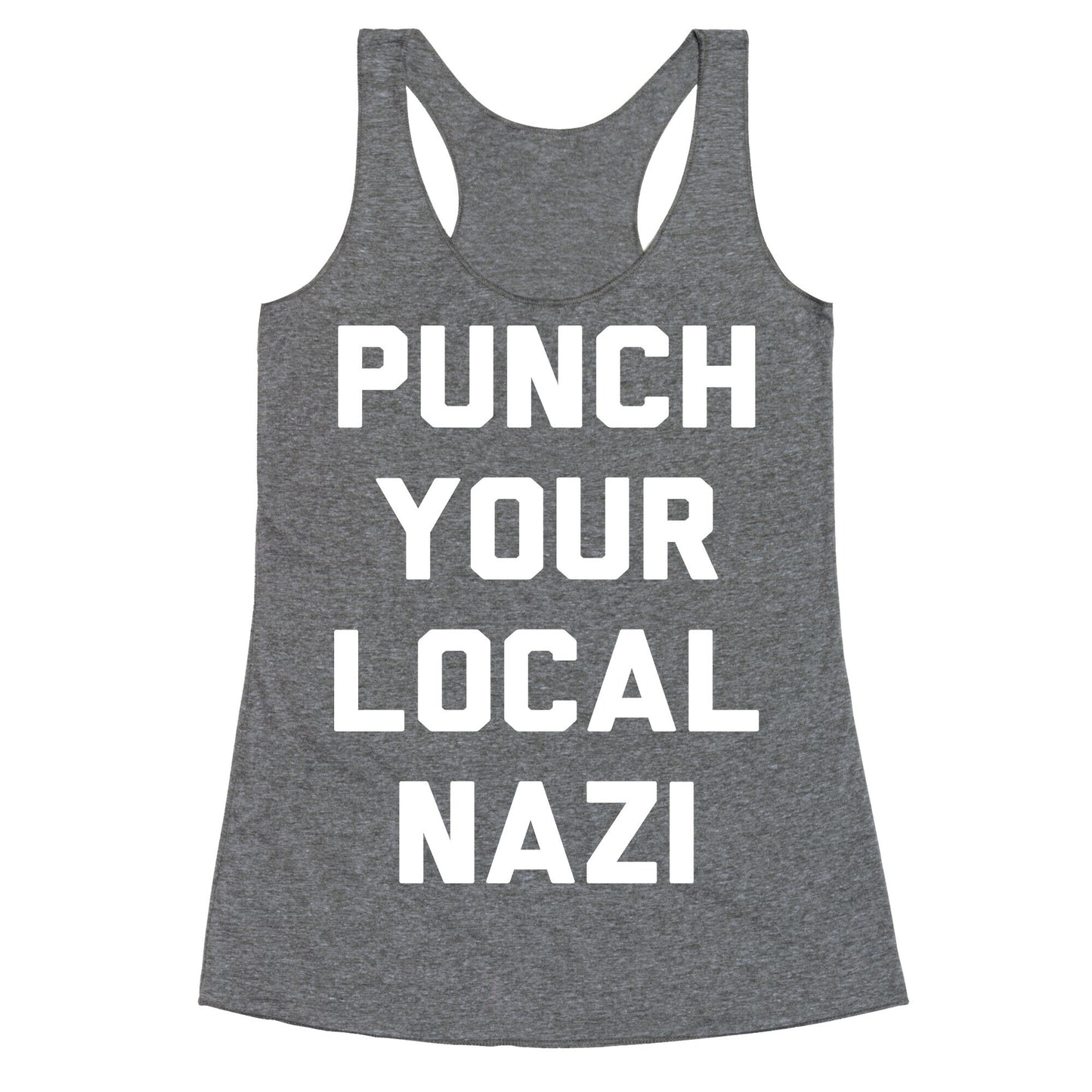 Punch Your Local Nazi Racerback Tank