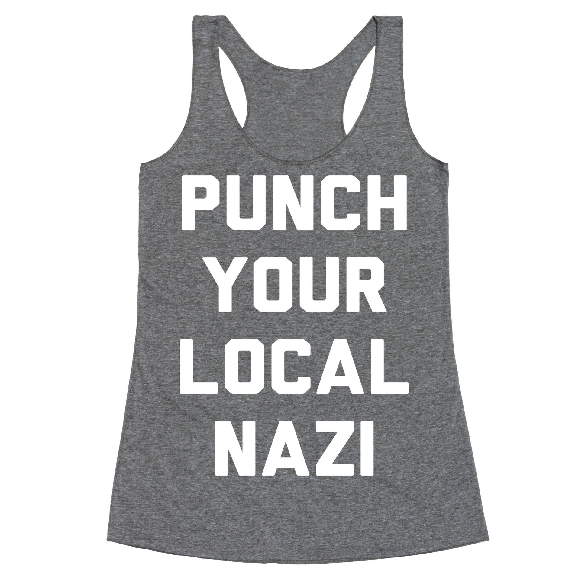 Punch Your Local Nazi Racerback Tank