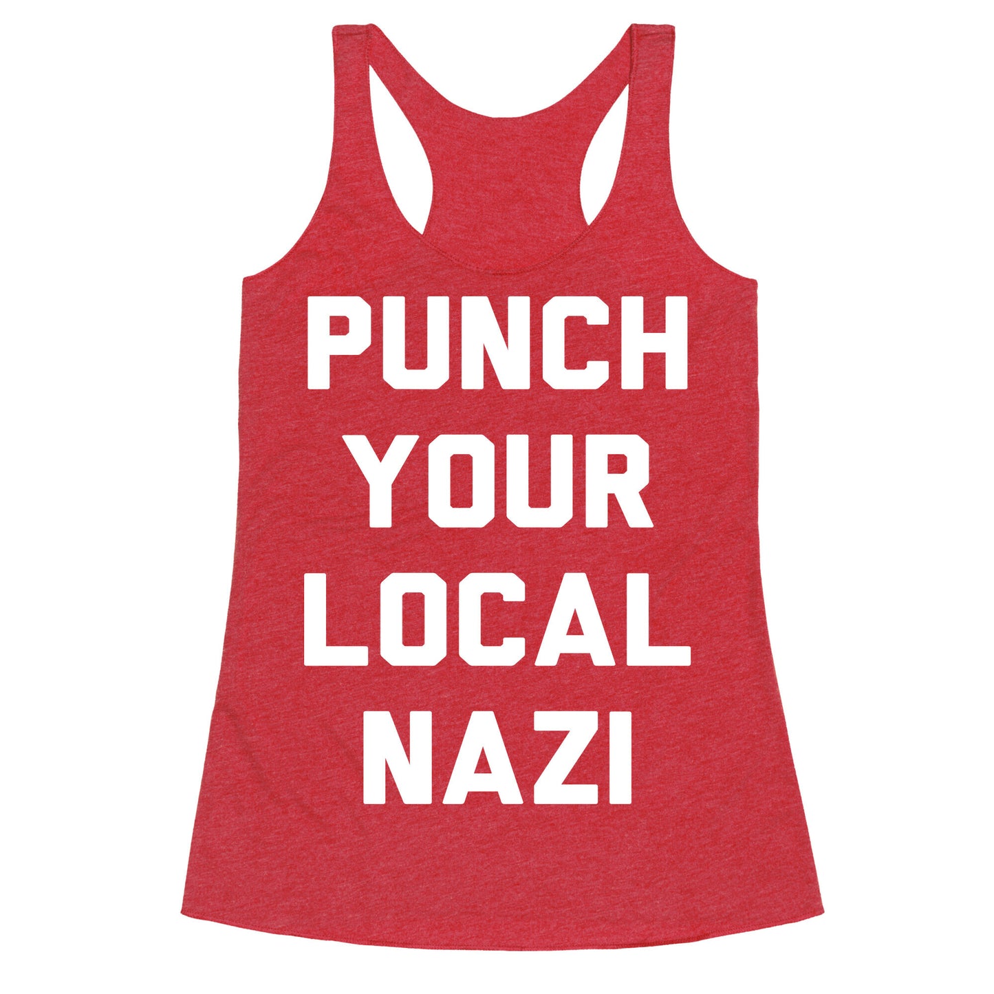 Punch Your Local Nazi Racerback Tank