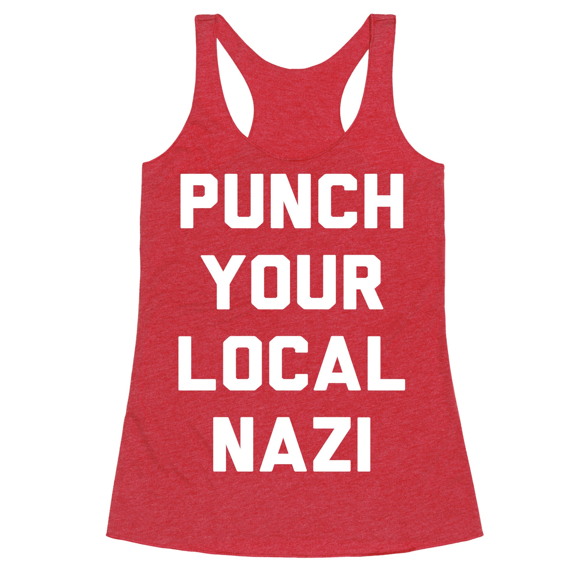 Punch Your Local Nazi Racerback Tank