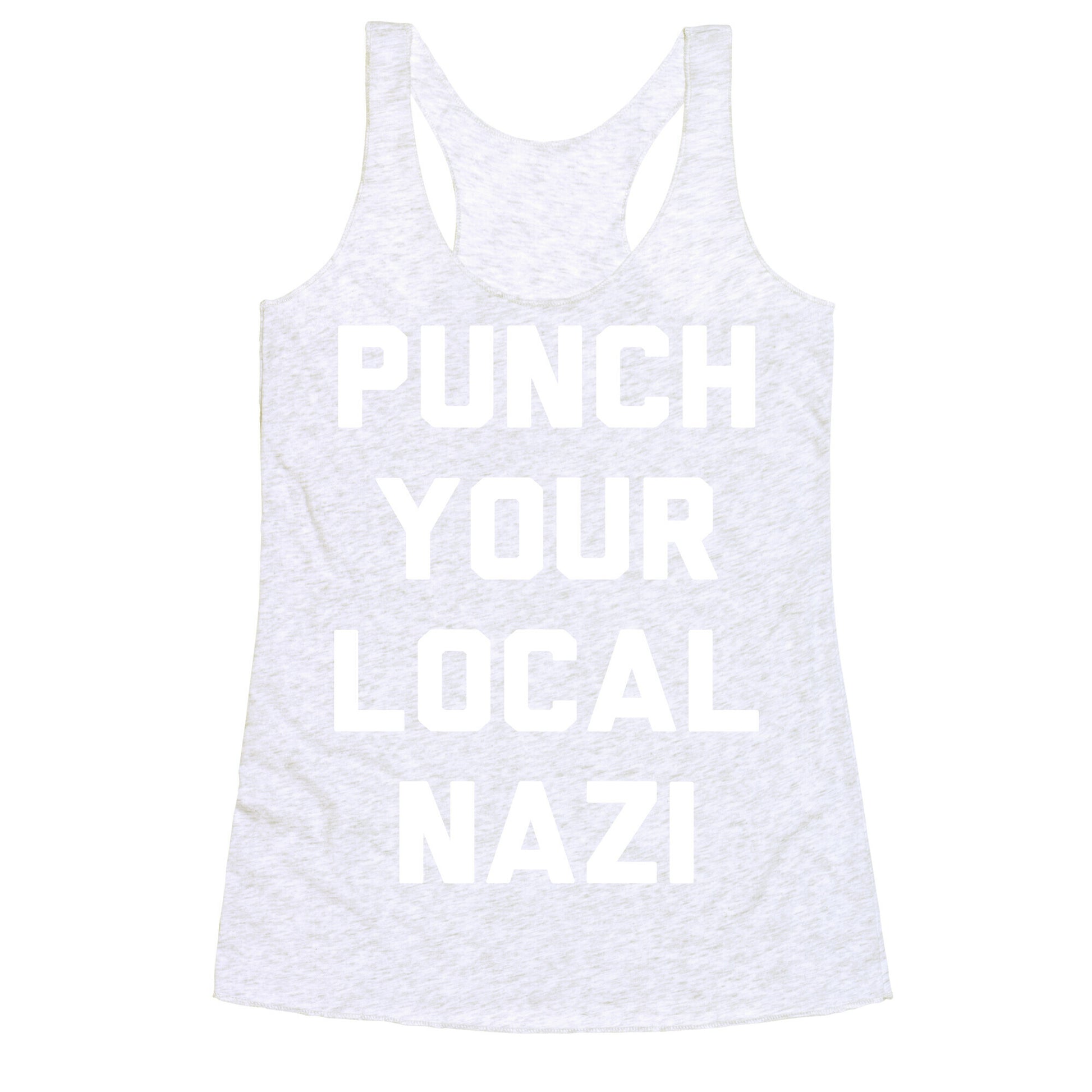 Punch Your Local Nazi Racerback Tank