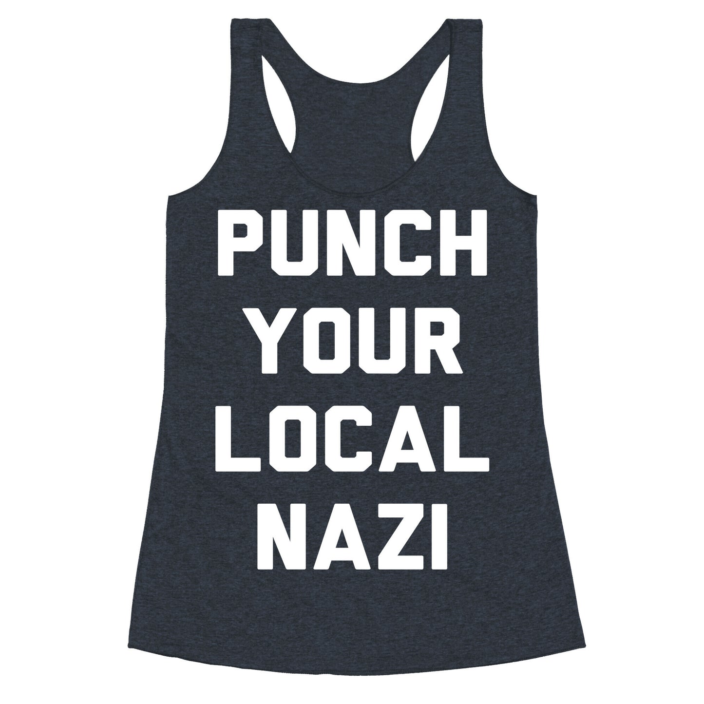Punch Your Local Nazi Racerback Tank