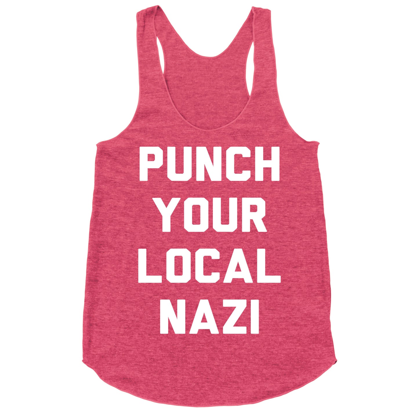 Punch Your Local Nazi Racerback Tank