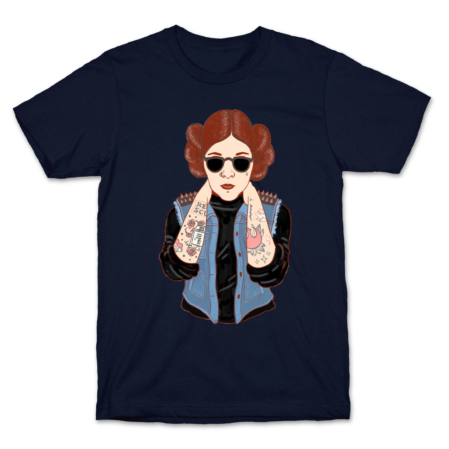 Punk Leia Parody T-Shirt