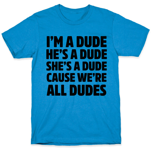 I'm a Dude, He's a Dude, She's a Dude T-Shirt