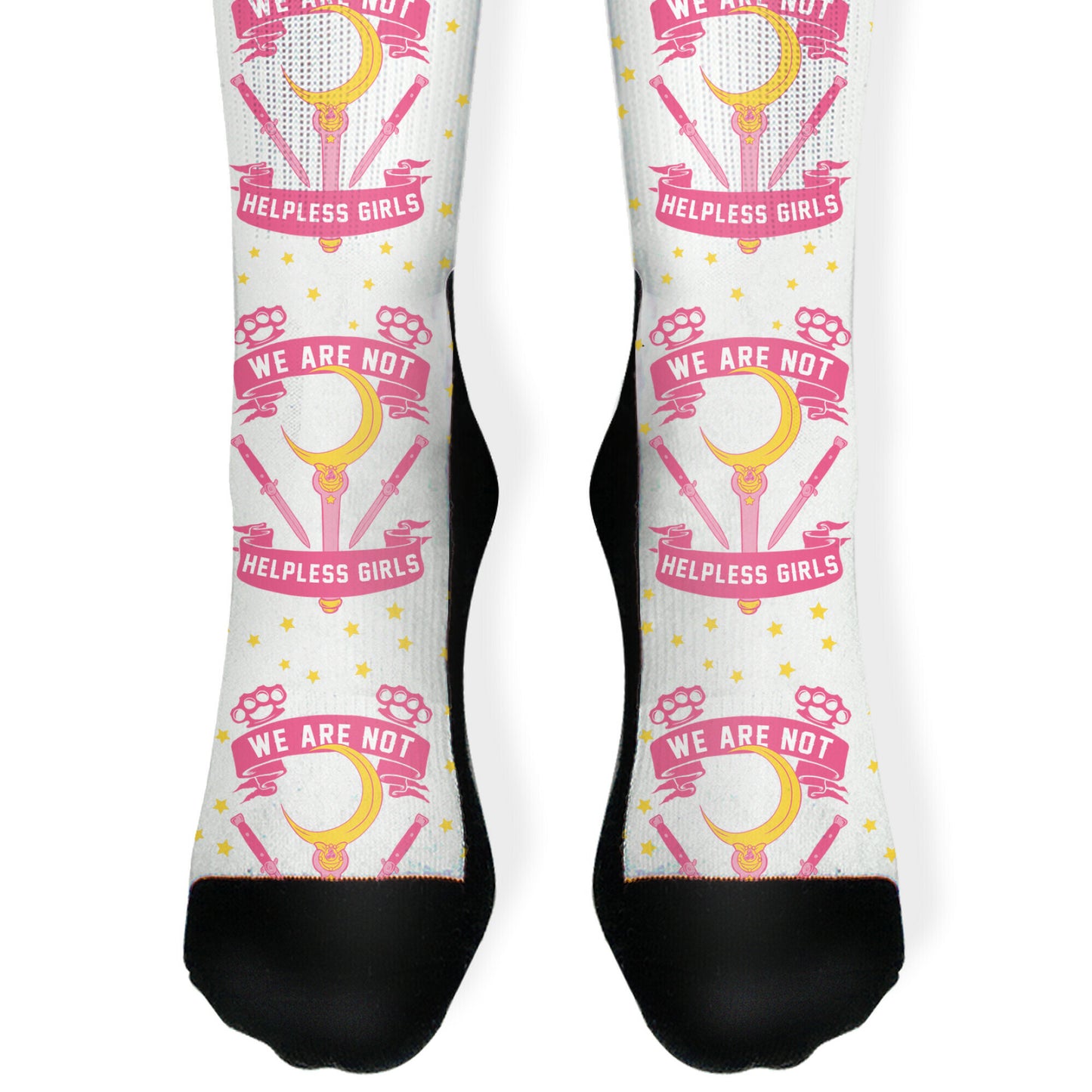 We Are Not Helpless Girls Pink Socks