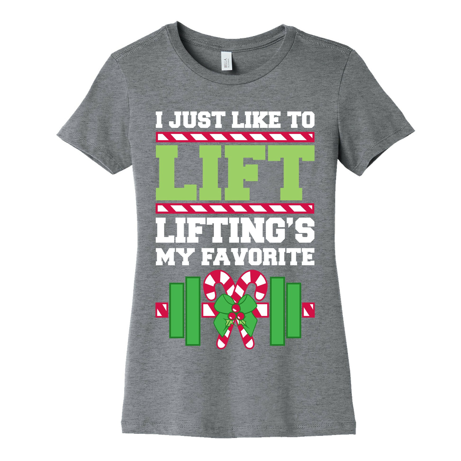 I Just Like To Lift, Lifting Is My Favorite Women's Cotton Tee