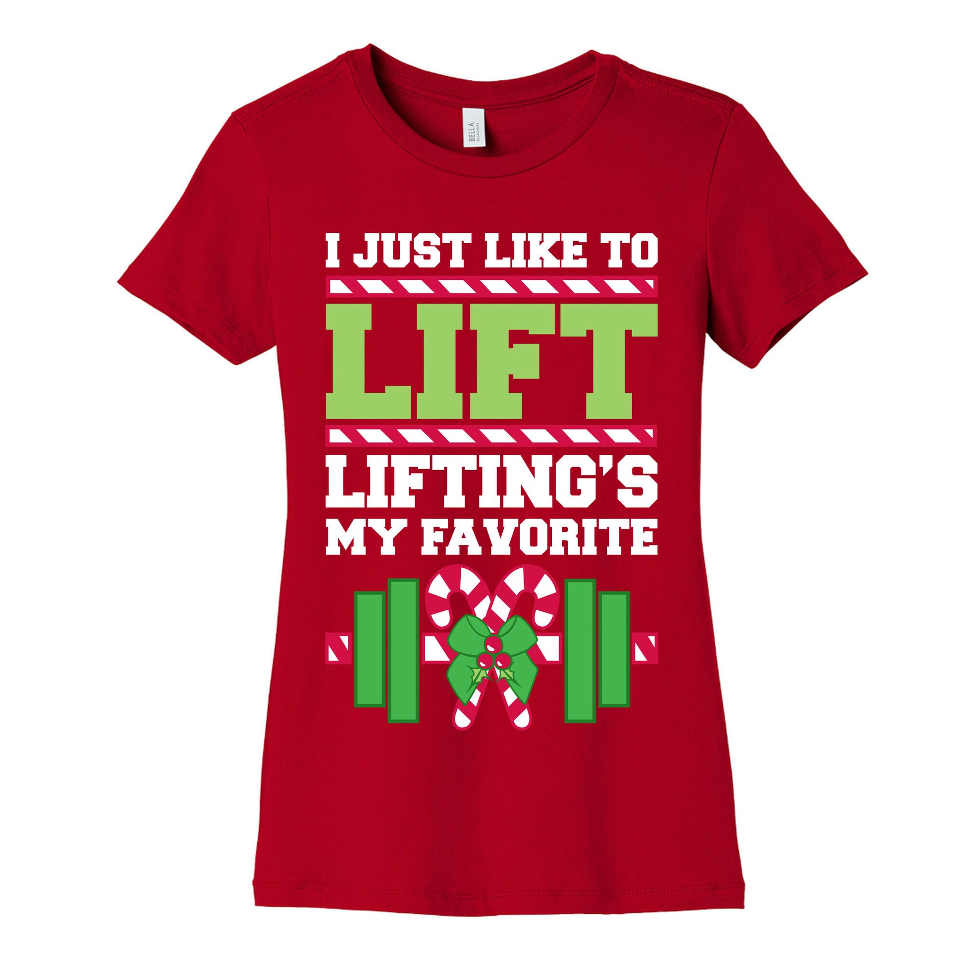 I Just Like To Lift, Lifting Is My Favorite Women's Cotton Tee