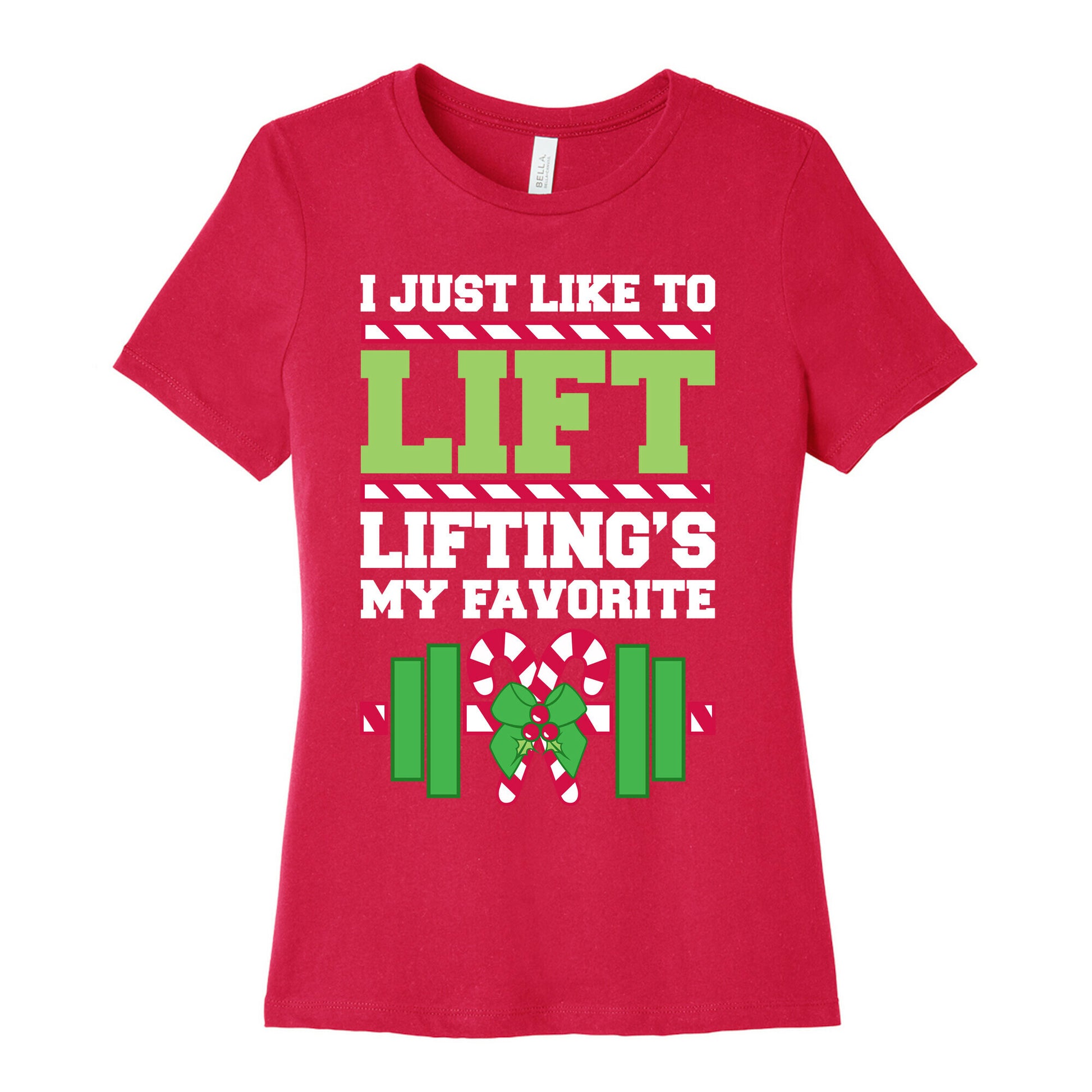 I Just Like To Lift, Lifting Is My Favorite Women's Cotton Tee