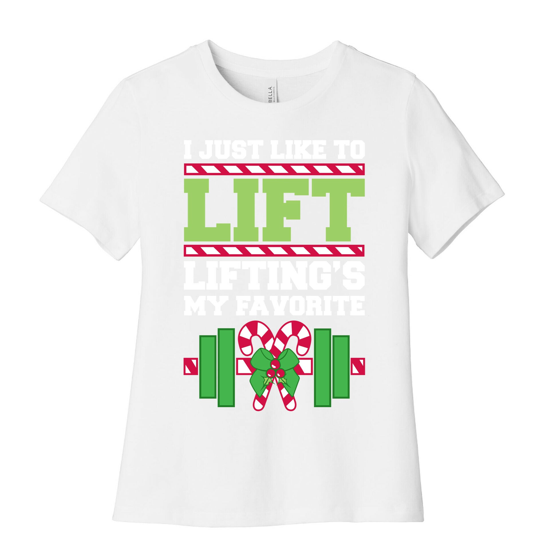 I Just Like To Lift, Lifting Is My Favorite Women's Cotton Tee